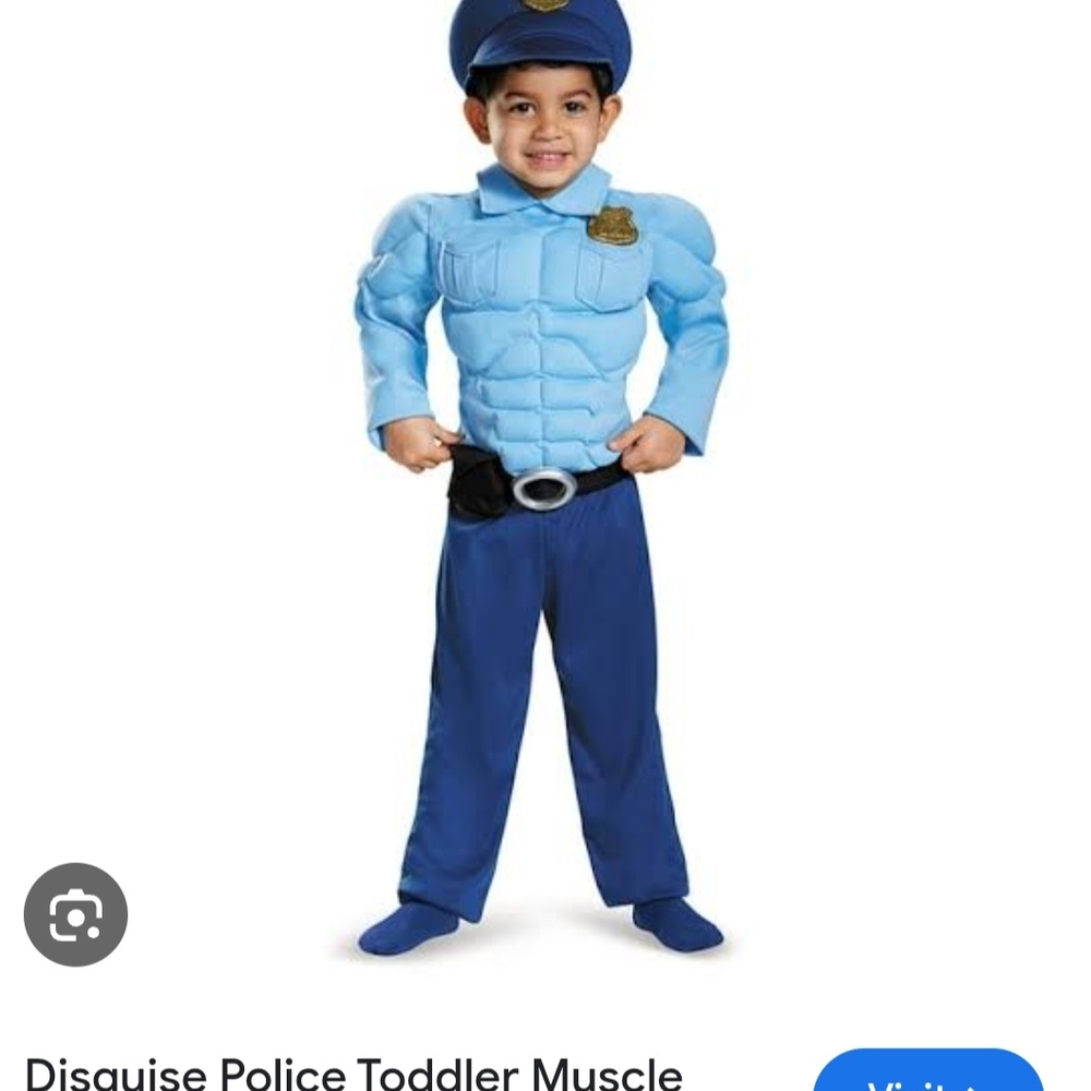 Toddler Police Officer Costume - Blue
